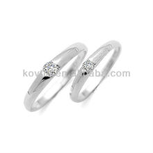 2016 simple design 925 sterling silver couple rings cheap used engagement rings